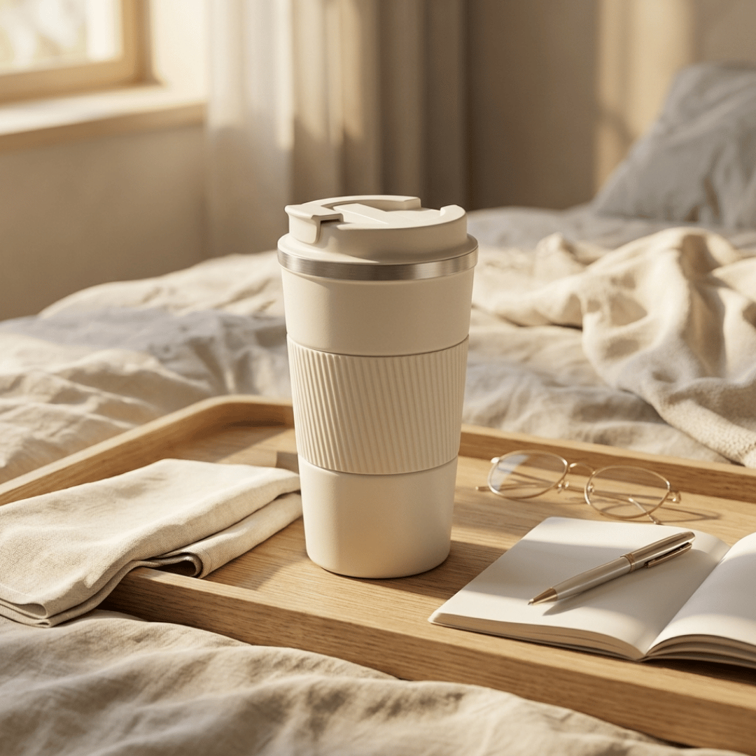 Premium Double Wall Insulated Stainless Steel Travel Coffee Mug - 510ml
