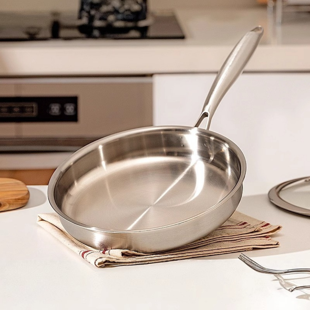 HOMERO Premium Multi-Purpose Stainless Steel Frying Pan - 26CM