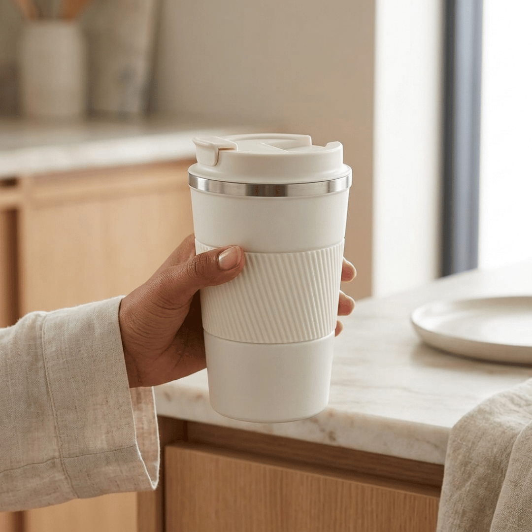Premium Double Wall Insulated Stainless Steel Travel Coffee Mug - 510ml