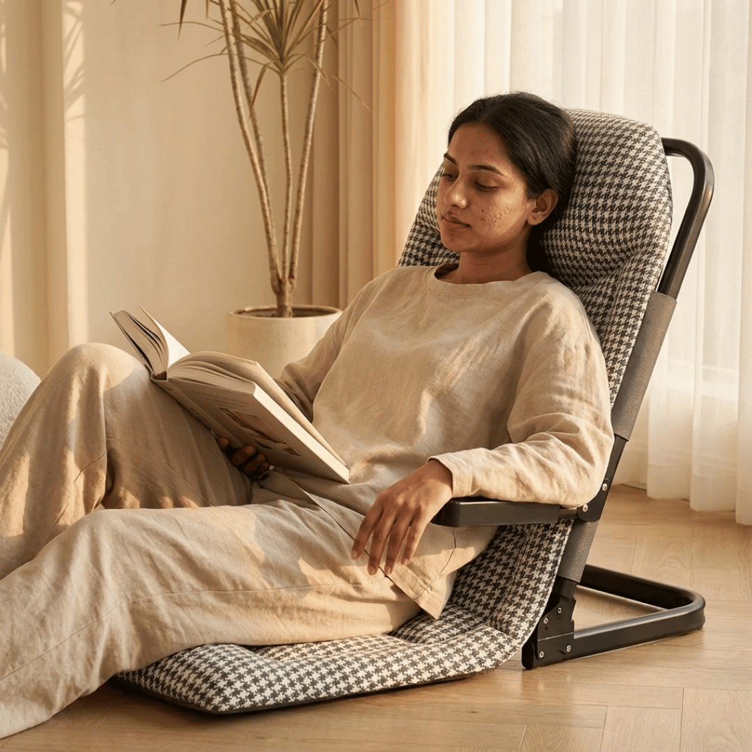 HOMERO Foldable Design Ergonomic Reclining Comfortable Floor Chair