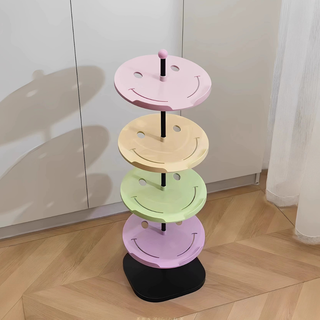 Homero Multi-Layer Smiley PET Wood Shoe Rack