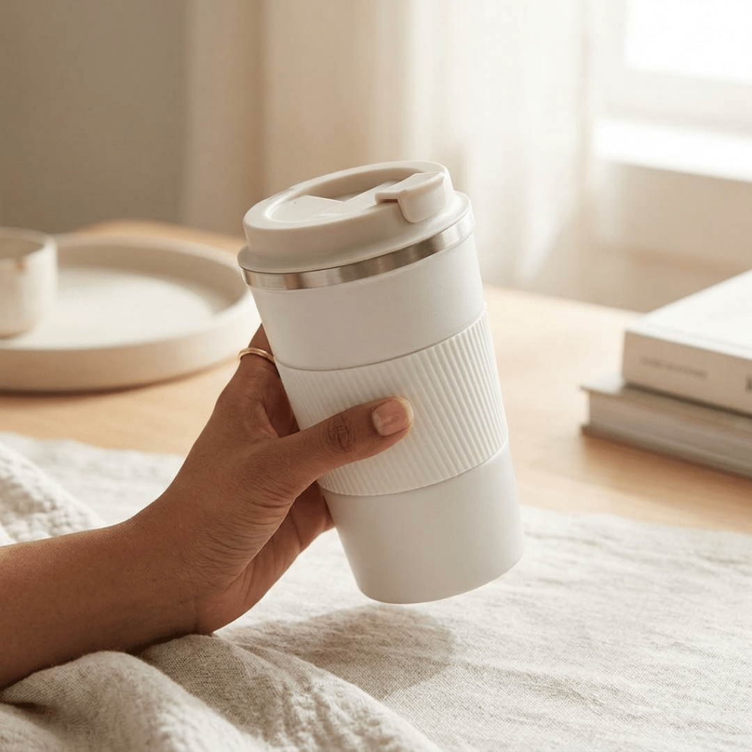Premium Double Wall Insulated Stainless Steel Travel Coffee Mug - 510ml