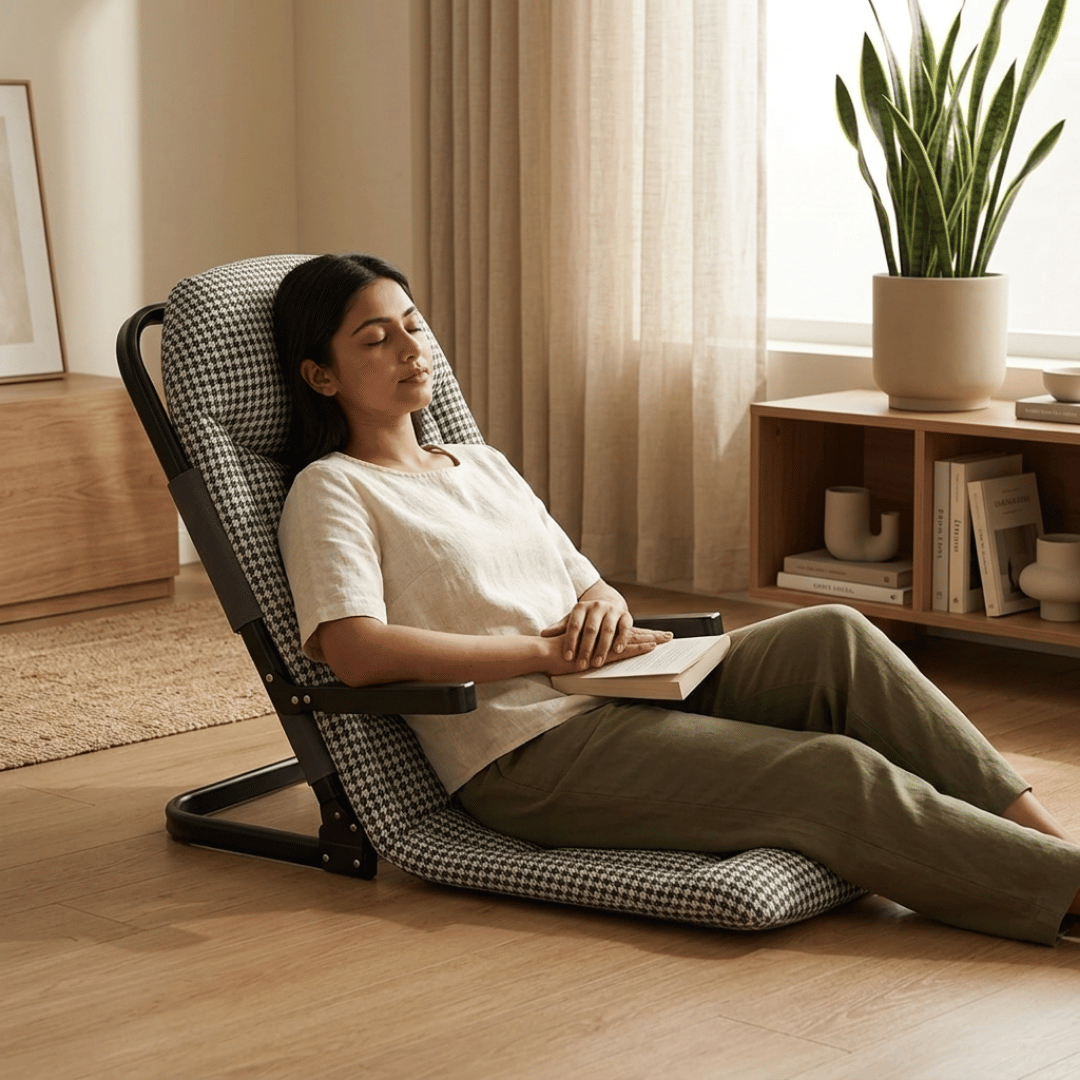 HOMERO Foldable Design Ergonomic Reclining Comfortable Floor Chair