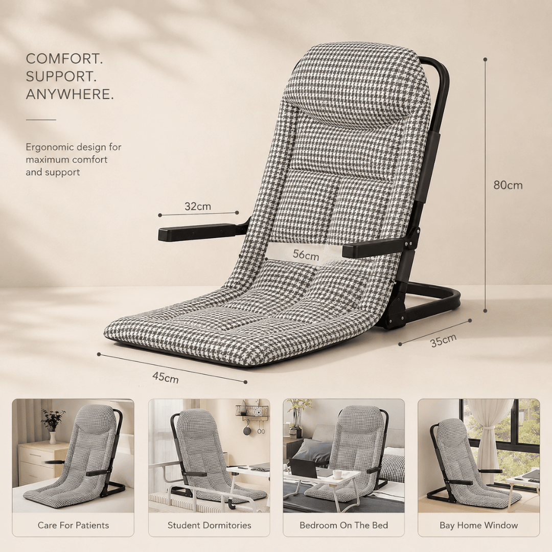 HOMERO Foldable Design Ergonomic Reclining Comfortable Floor Chair