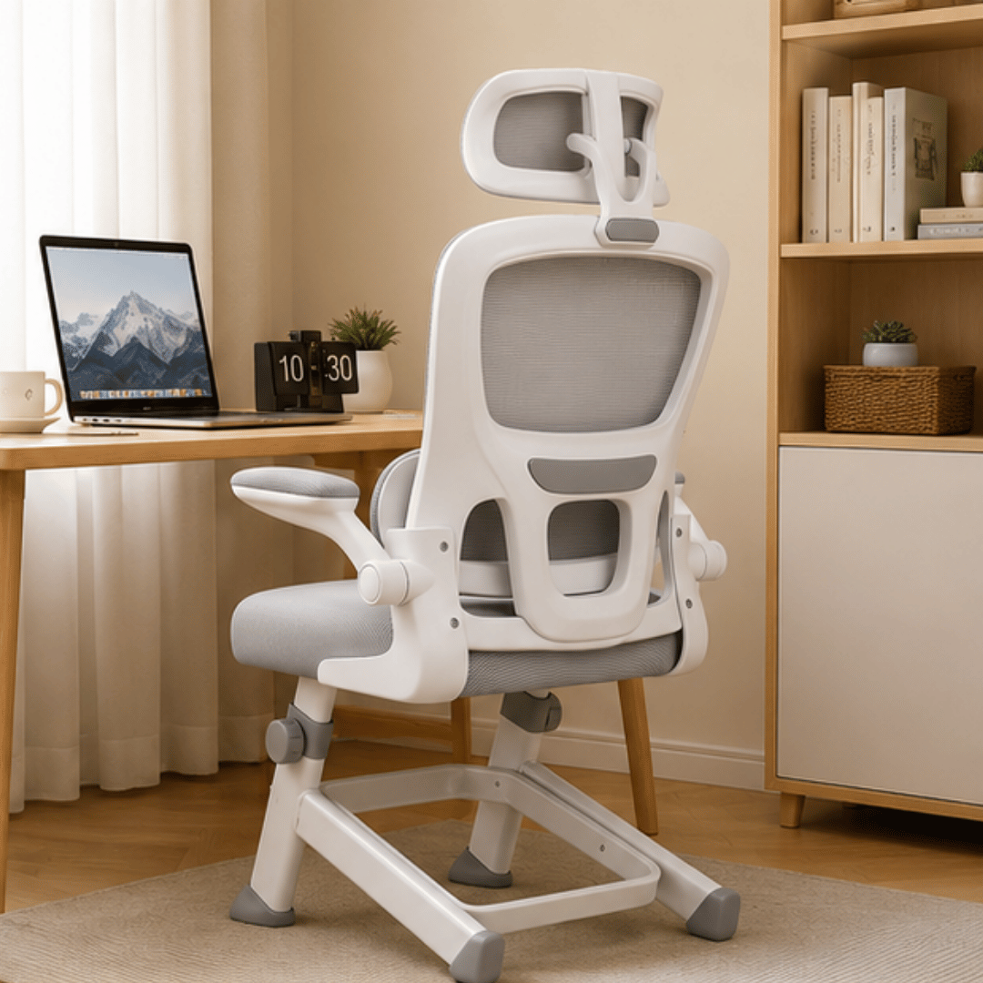 Modern Ergonomic Home Office Chair With Breathable Mesh Adjustable Armrests Headrest and Lumbar Support