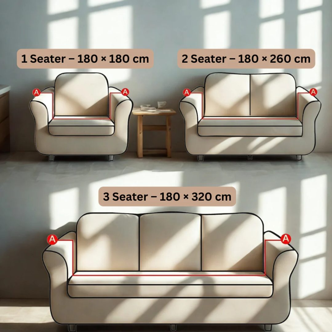 Premium Stretchable Polar Fleece Jacquard Sofa Cover