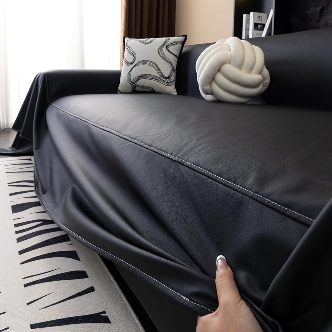 Premium Waterproof Faux Leather Sofa Cover