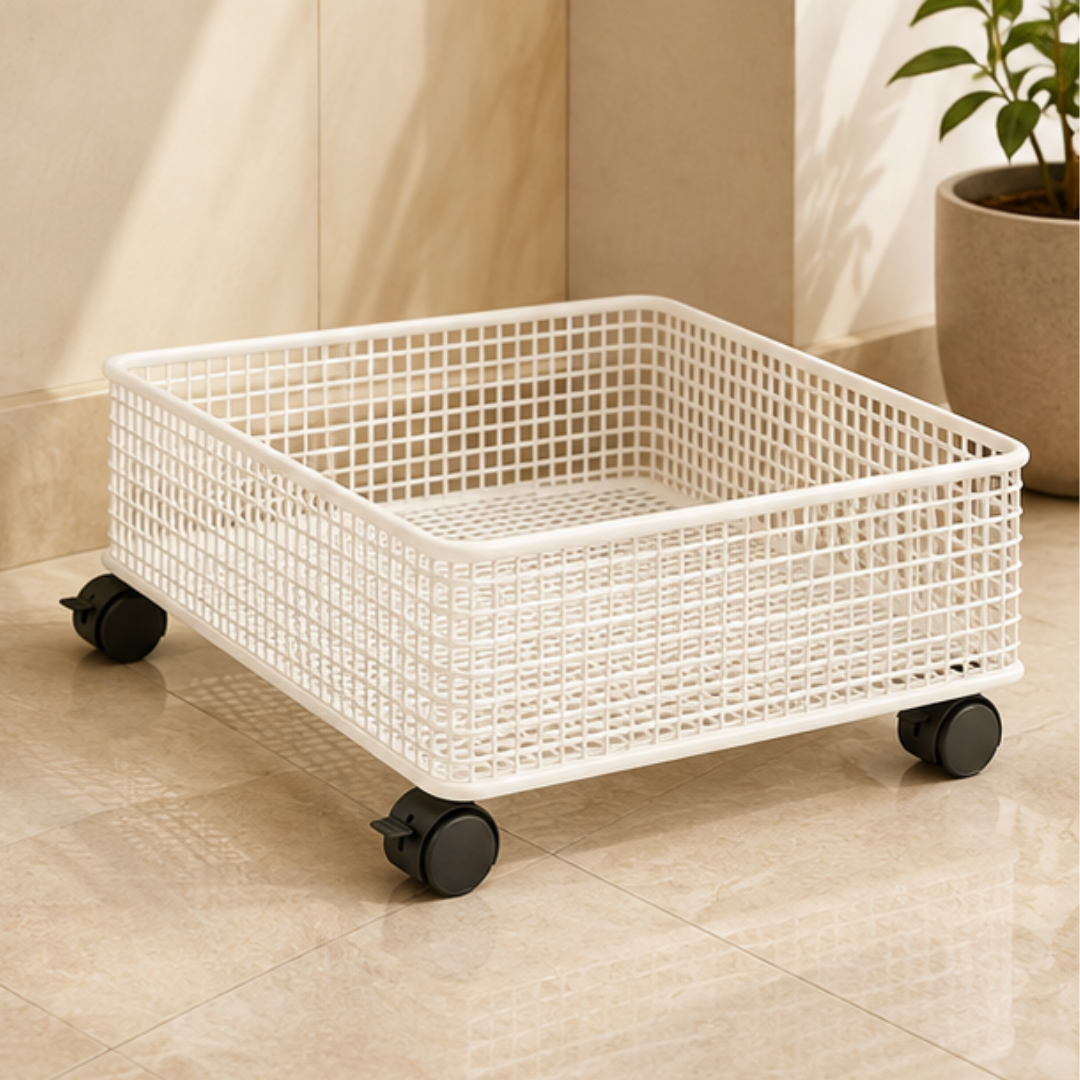 Multi-Purpose Heavy Duty Iron Rolling Storage Cart with Wheels