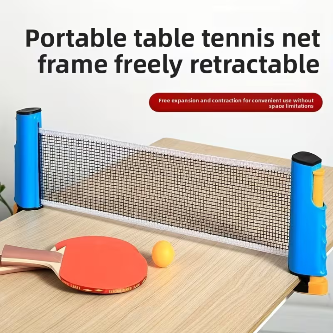 Portable Retractable Table Tennis Net Set with Paddles
