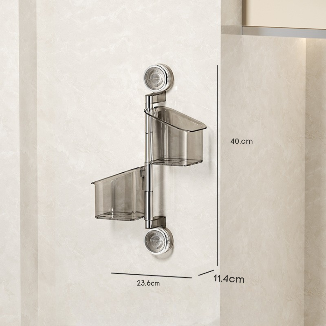 Homero Wall Mounted Suction Cup Rotating Organizer