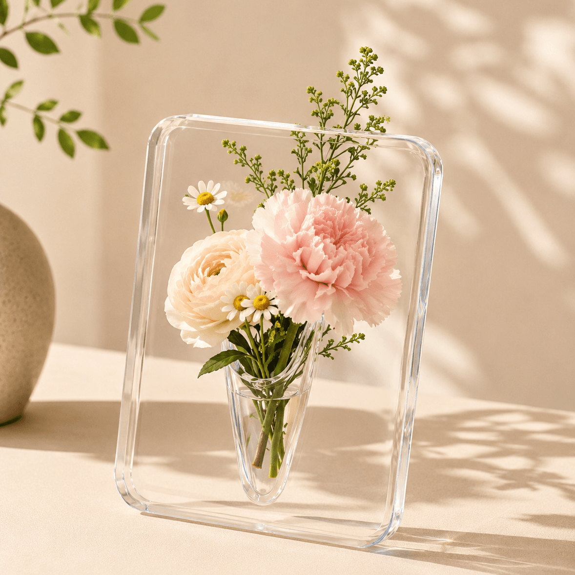 Decorative Modern Vase Floral Arranger for Home and Office Decor