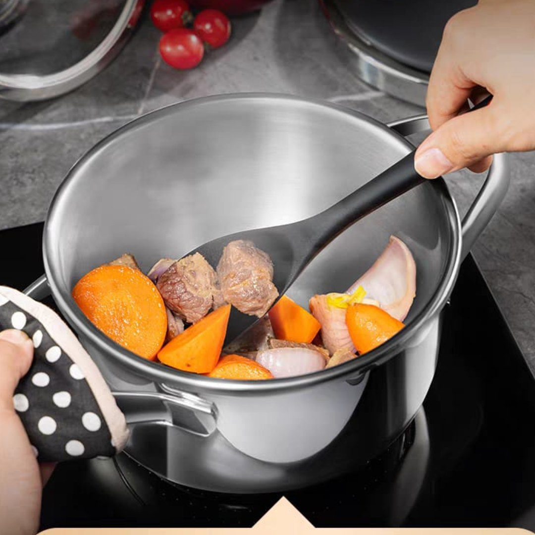 Multi-Purpose Stainless Steel Pressure Cooker with 360° Smart Rotating Lid