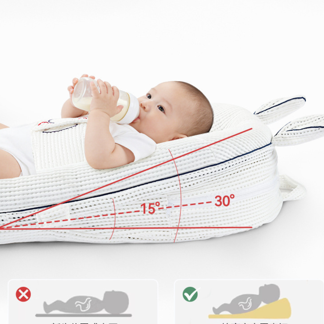 3 in 1 Anti Spit Up Baby Co Sleeper Soft Washable Bed