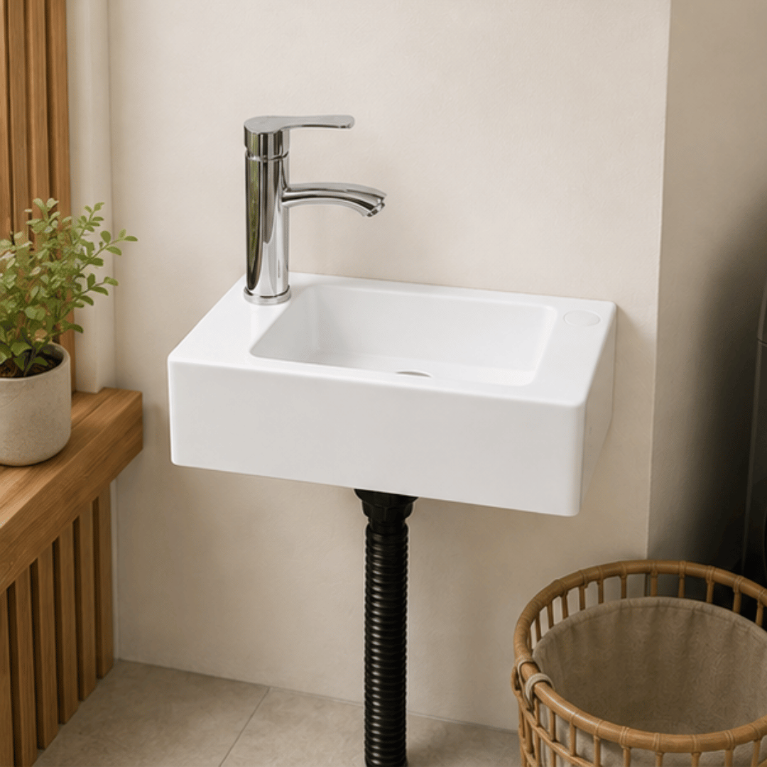 Compact Wall Mounted Mini Plastic Hand Wash Basin