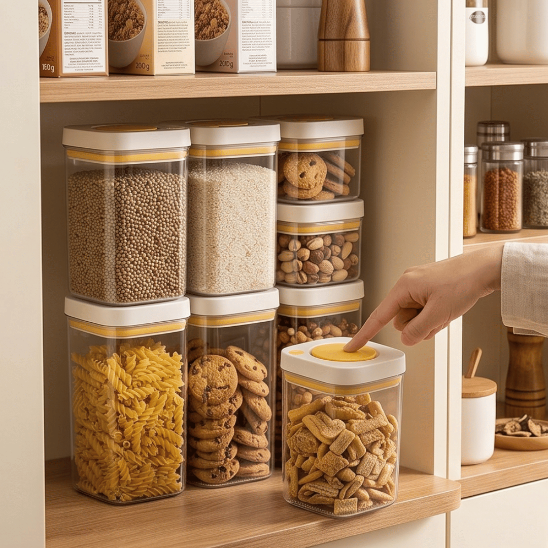 One Press Vacuum Airtight Food Storage Container