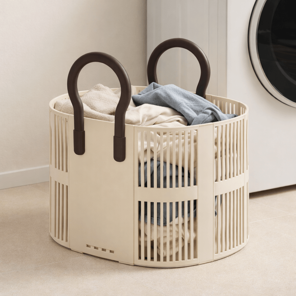 Multipurpose Large Capacity Foldable Basket with Handle
