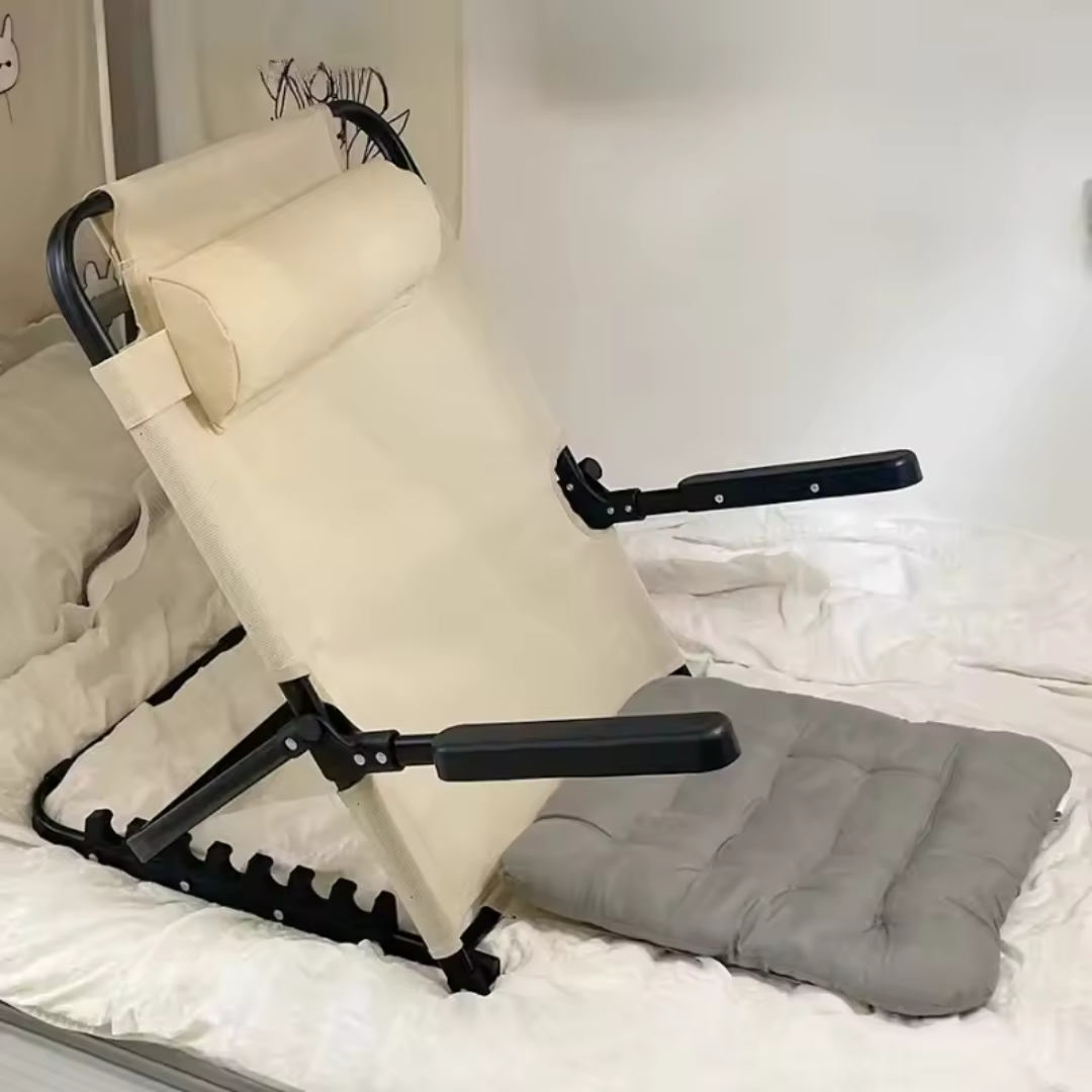 HOMERO Adjustable Folding Backrest Chair with Armrests