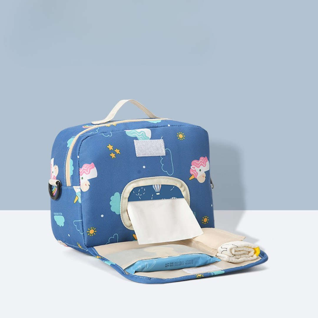 Portable Diaper Changing Bag with Foldable Changing Mat