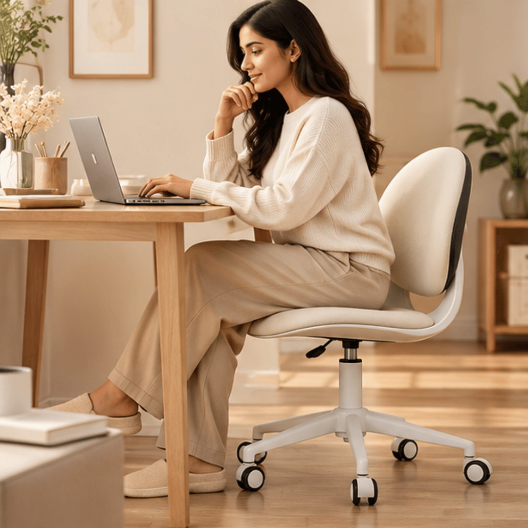 Modern Ergonomic Swivel Adjustable Height Chair with Soft Cushion