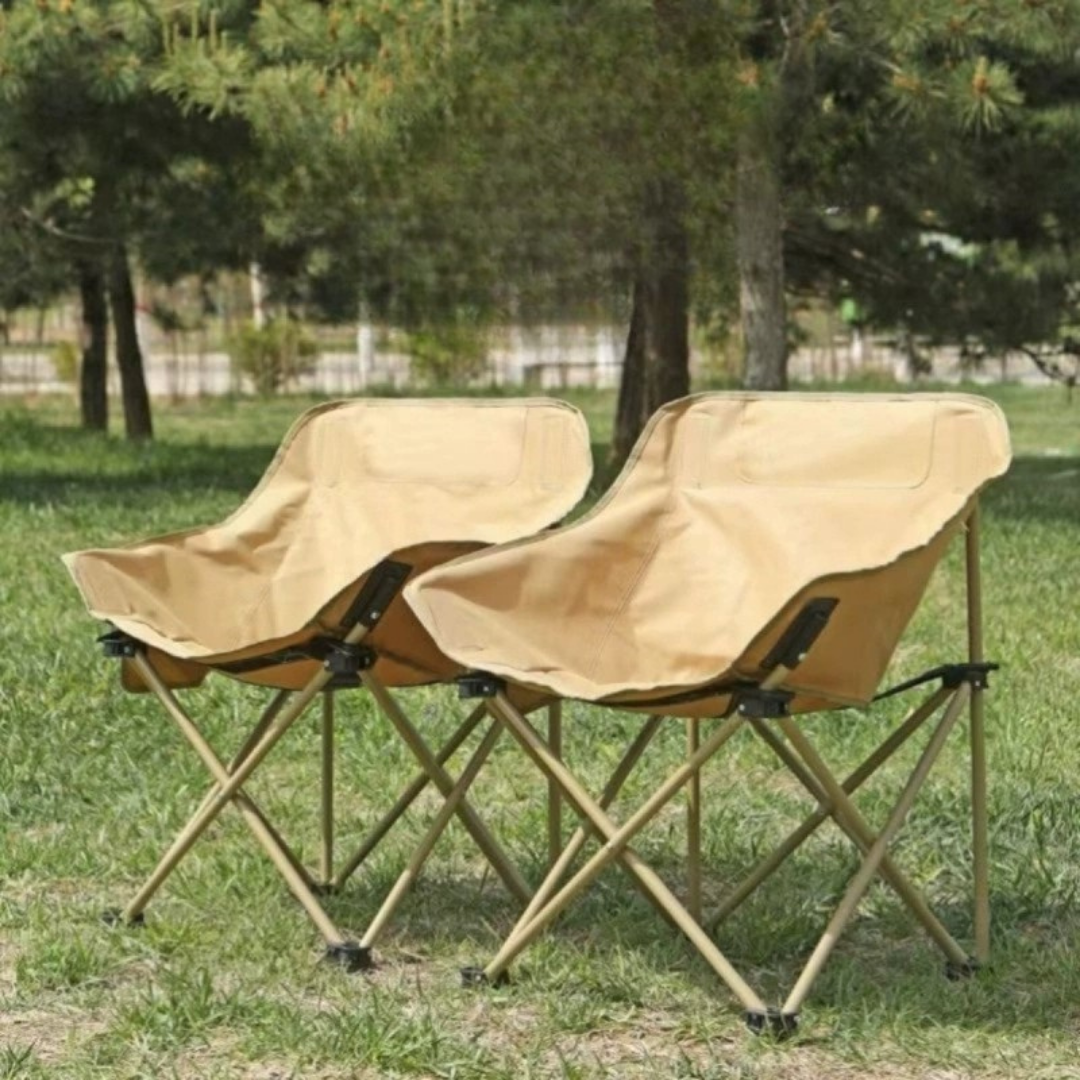 HOMERO Premium Foldable Camping Moon Lightweight Portable Chair