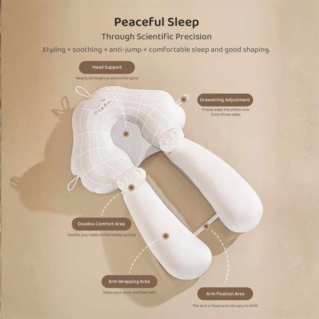 Adjustable Baby Sleeping Breathable Cotton Support Pillow