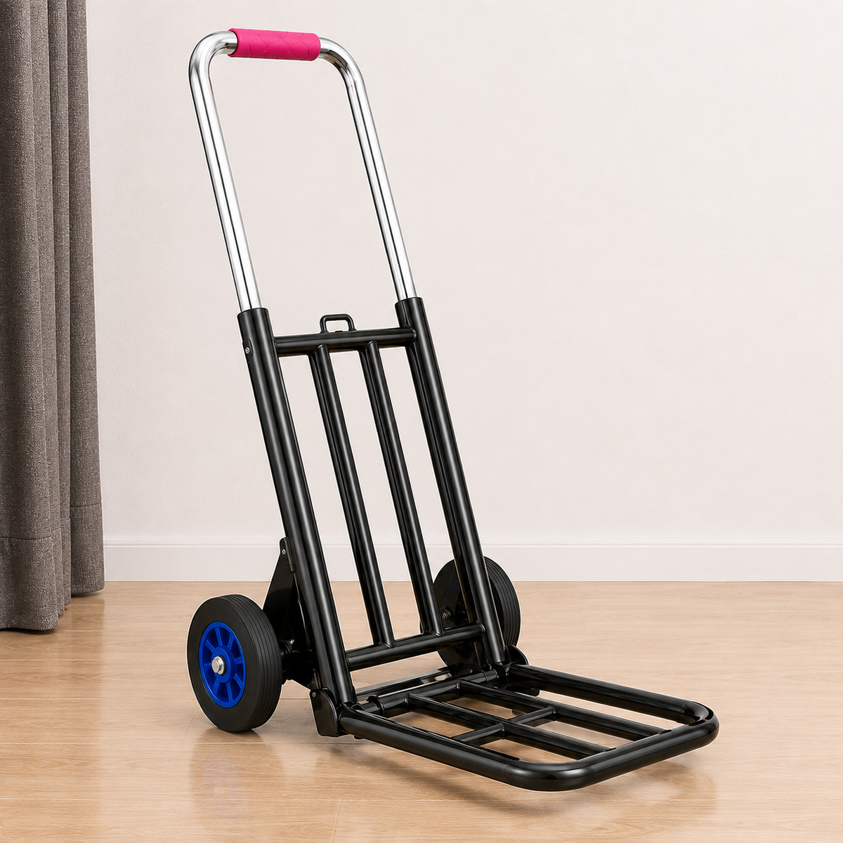 Heavy Duty Foldable Stair Climbing Hand Truck Trolley with Adjustable Handle
