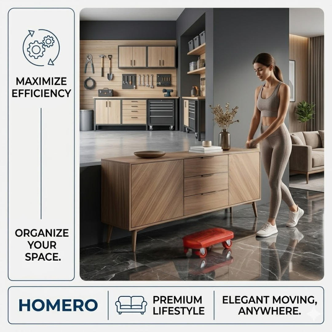 Heavy Load Furniture Shifter Kit with 360° Universal Rotating Wheels