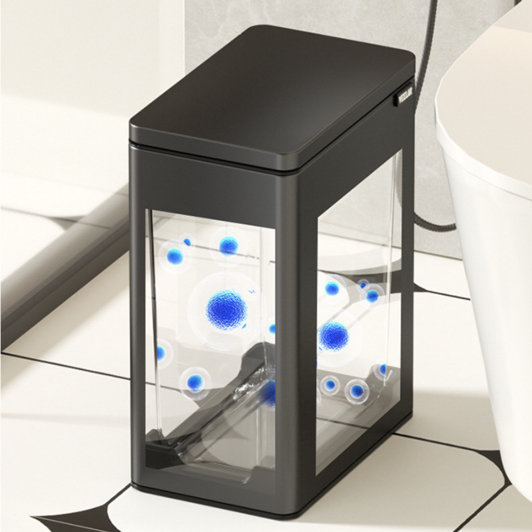 HOMERO Slim One-Press Lid System Dual Bucket Dustbin - 7L Size