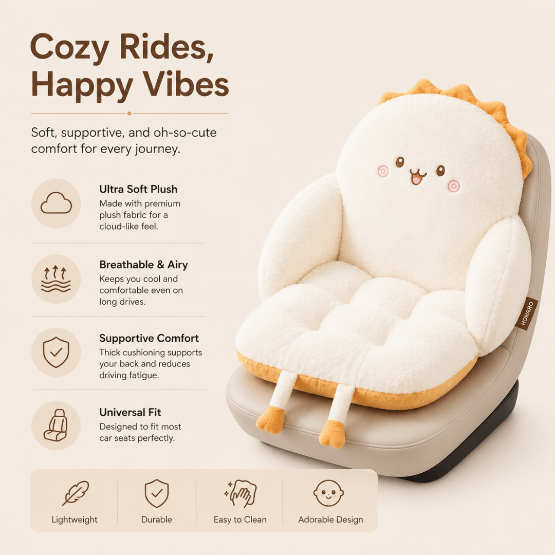 Homero Premium Soft Plush Cute Fluffy Chair Cushion