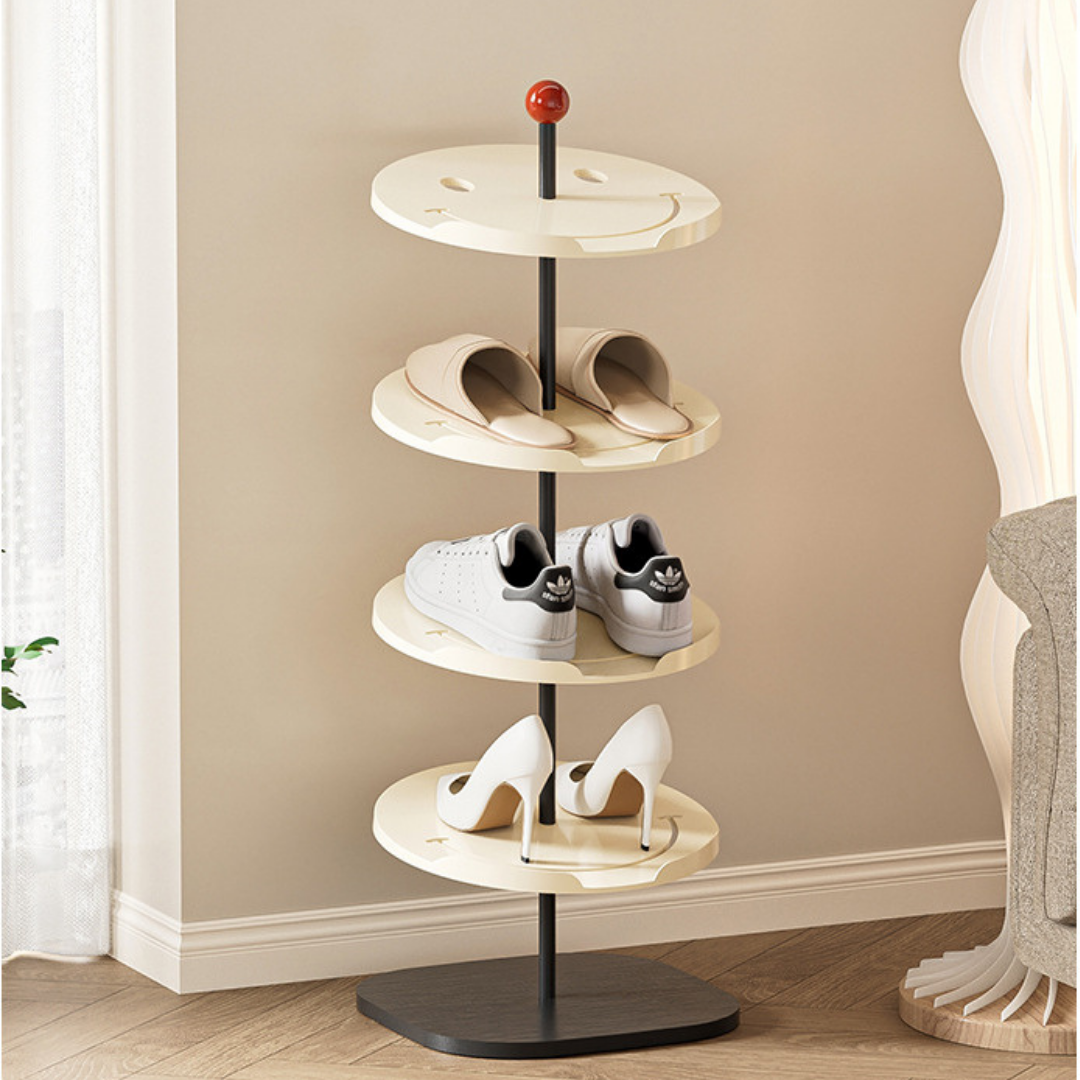 Homero Multi-Layer Smiley PET Wood Shoe Rack
