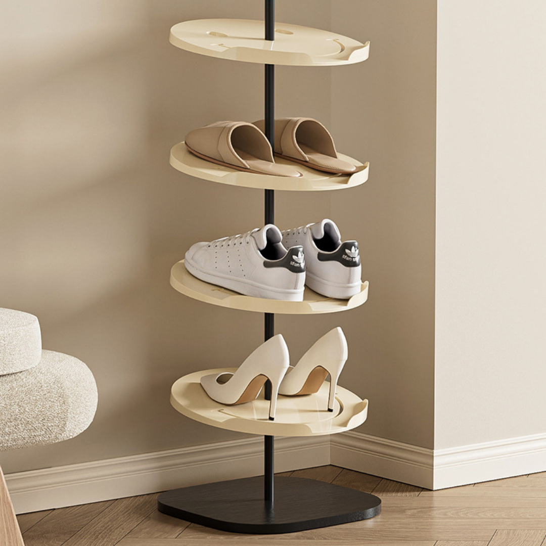 Homero Multi-Layer Smiley PET Wood Shoe Rack