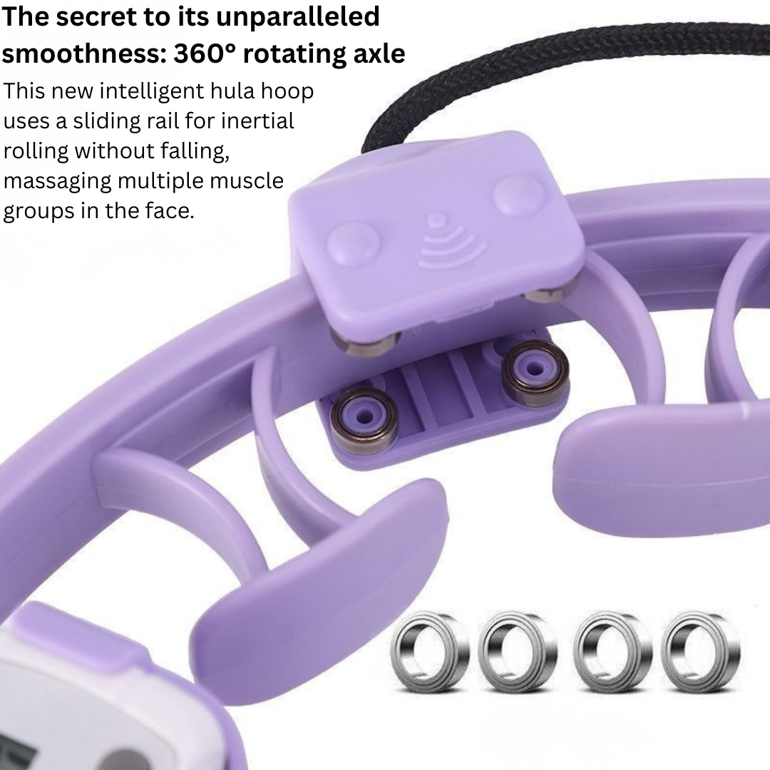 HOMERO Smart 360° Sliding Adjustable Weighted Hula Hoop with Pedometer
