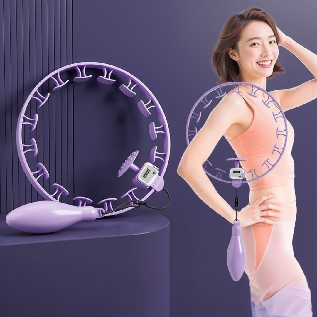 HOMERO Smart 360° Sliding Adjustable Weighted Hula Hoop with Pedometer