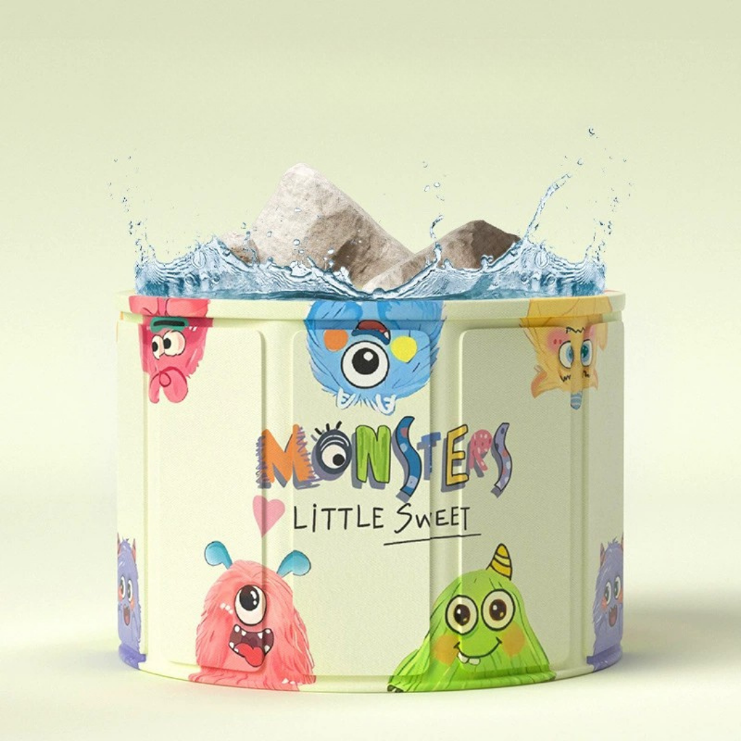 Homero Cartoon Folding Strong Multilayer Build Baby Bath Tub