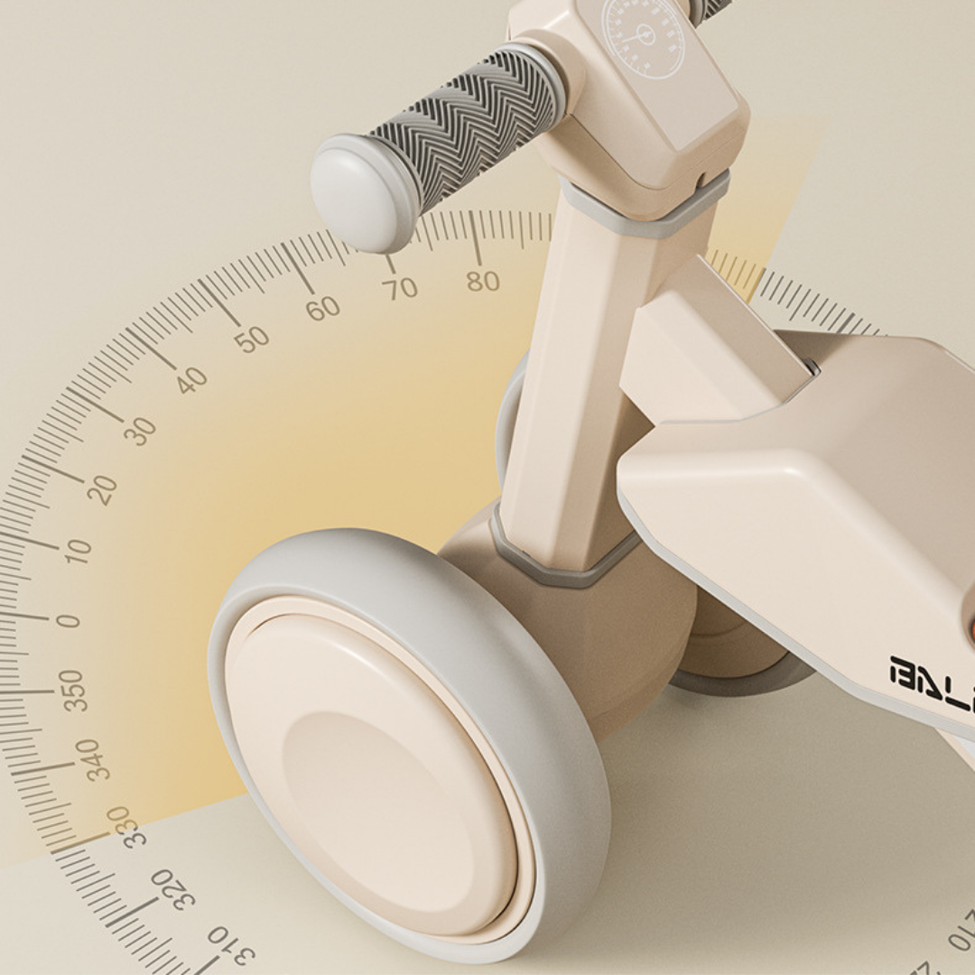 HOMERO Children Balance Glide Adjustable Seat LED Light Wheels Bike