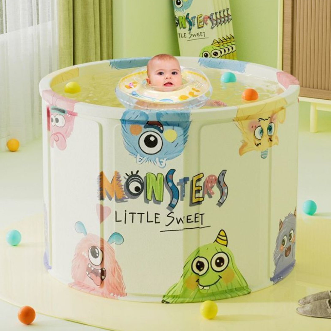Homero Cartoon Folding Strong Multilayer Build Baby Bath Tub