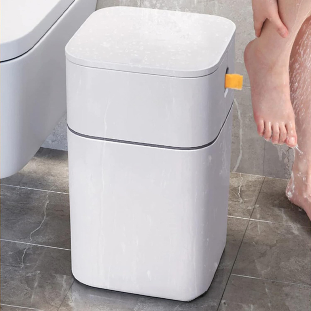 HOMERO Soft TPU Easy-Pack System Smooth Pull Groove Dustbin - 15L