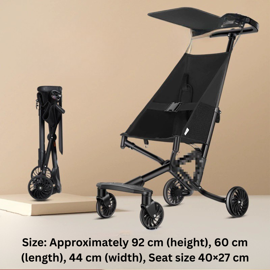 HOMERO Premium Foldable Comfortable Seating Baby Ride Travel Stroller