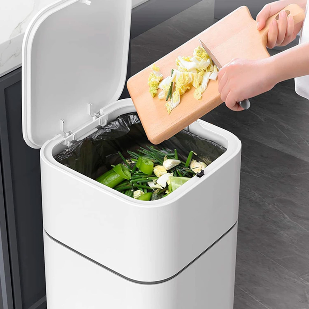HOMERO Soft TPU Easy-Pack System Smooth Pull Groove Dustbin - 15L