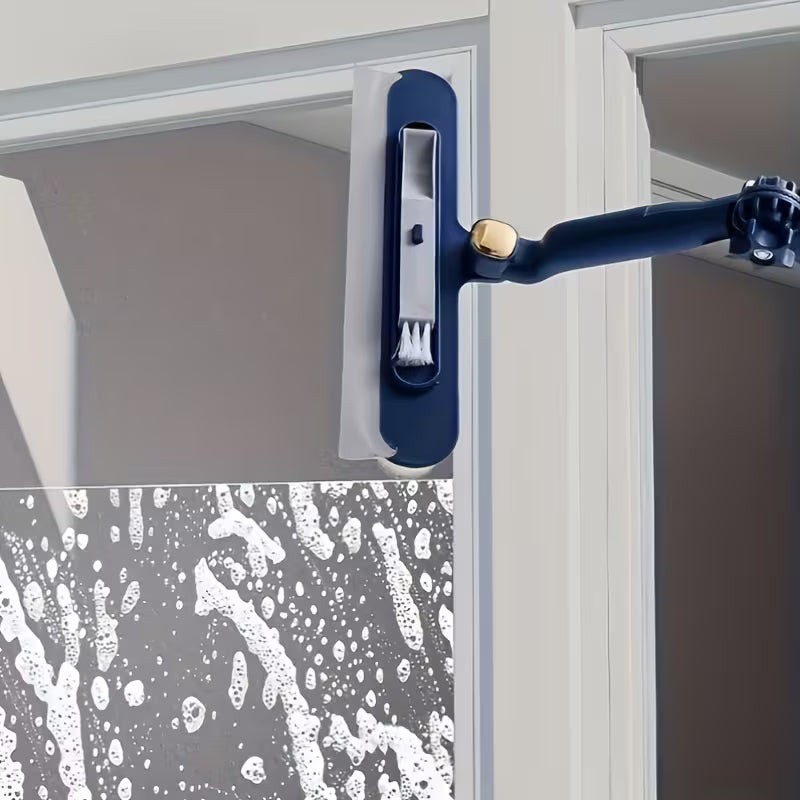 2 in 1 Extendable Window Cleaner Squeegee Wiper - 120cm