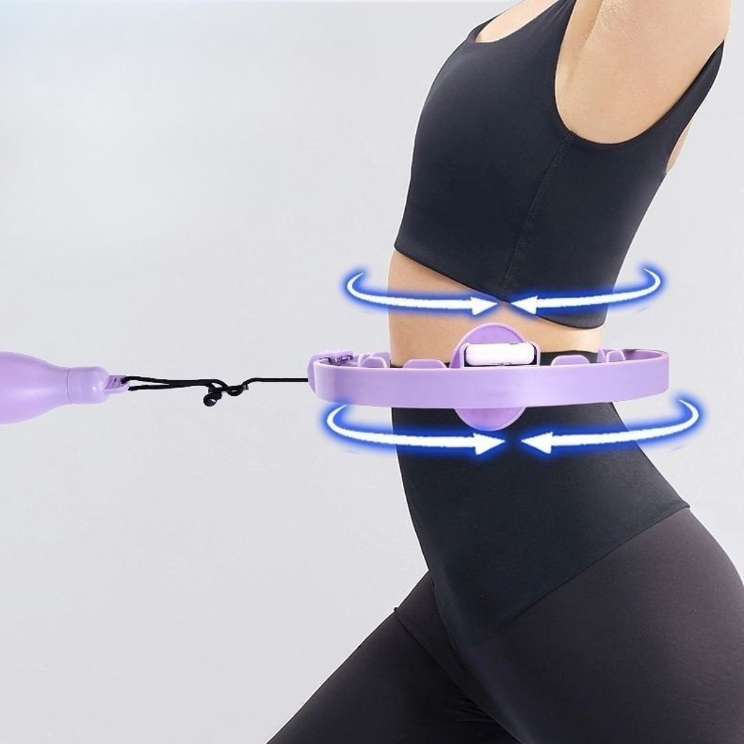 HOMERO Smart 360° Sliding Adjustable Weighted Hula Hoop with Pedometer