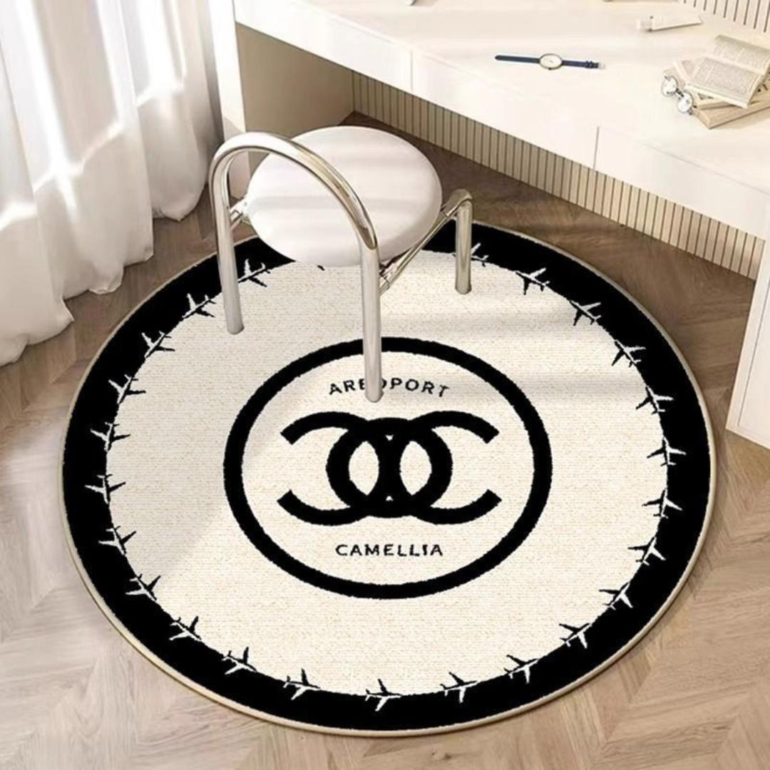 HOMERO Premium Plush Soundproof Floor Mat – 80x80 cm Round Design