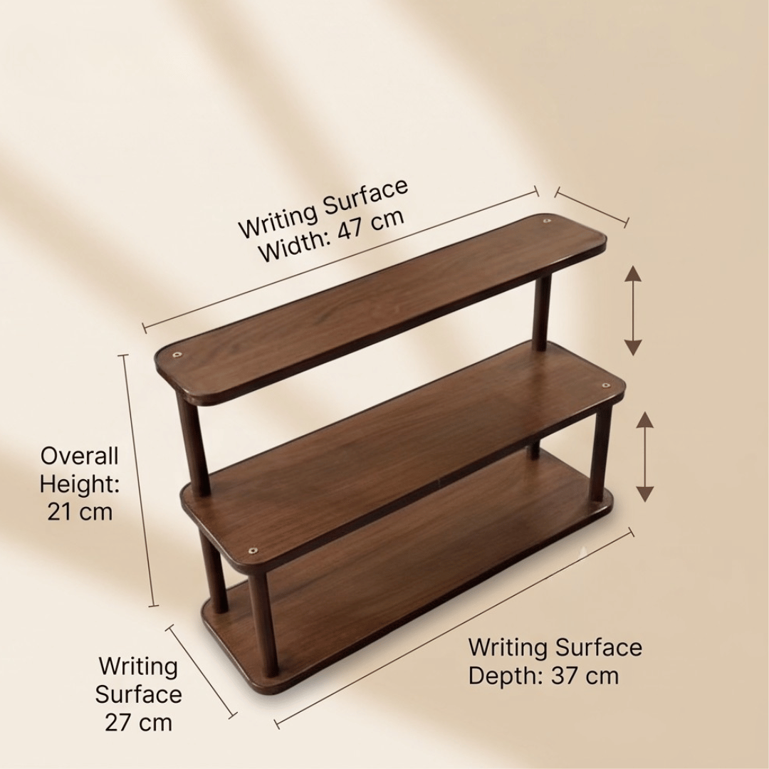 Multi-Layer Wooden Countertop Storage Rack
