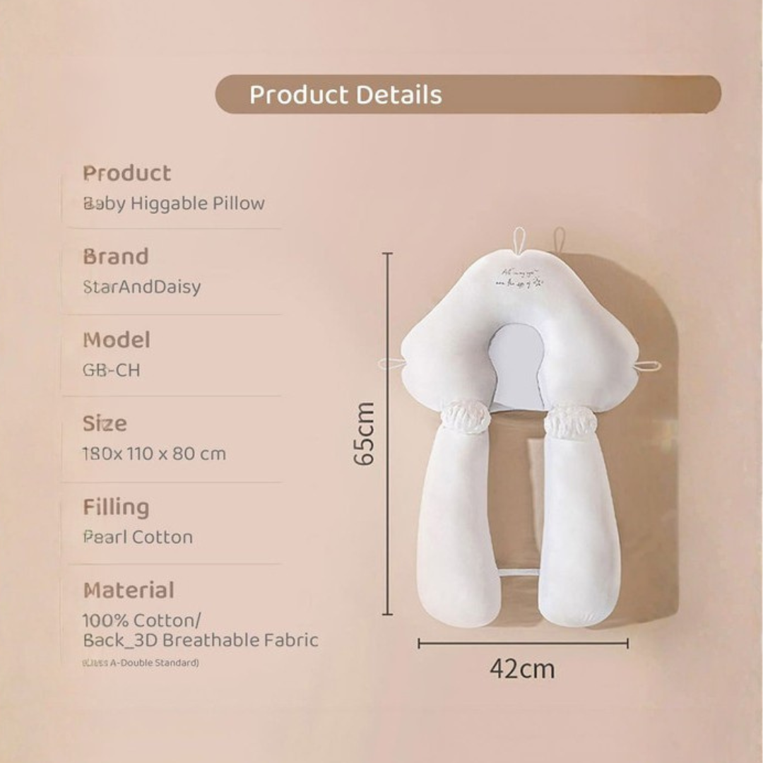 Adjustable Baby Sleeping Breathable Cotton Support Pillow