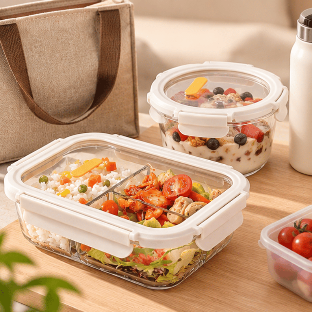 Microwave Safe Borosilicate Glass Food Storage Container