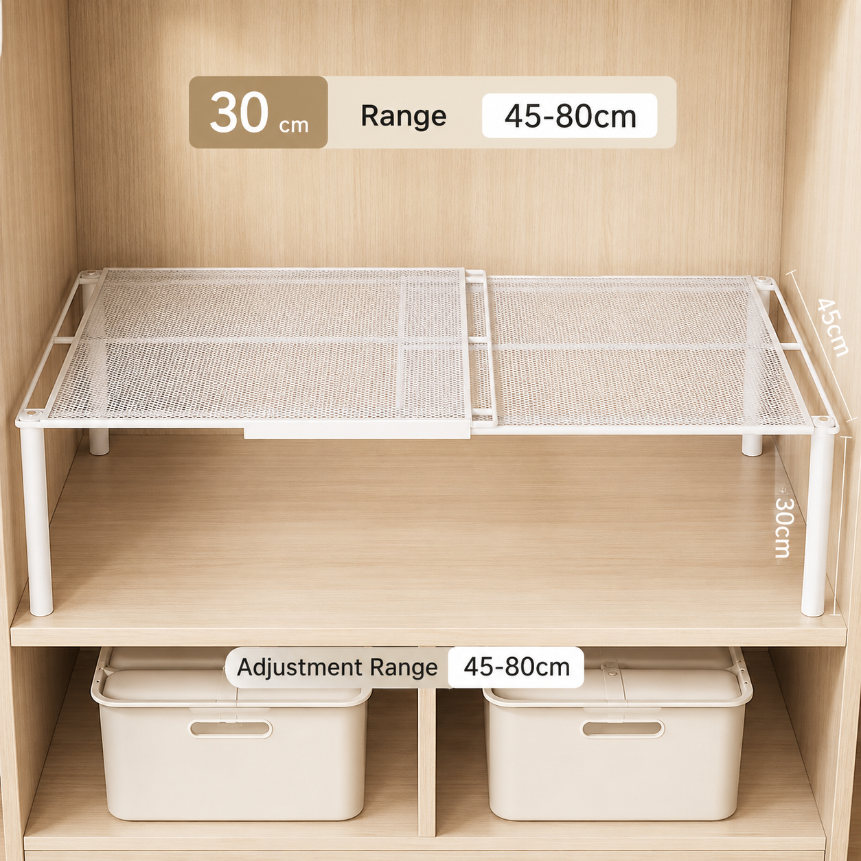 Smart Expandable Divider for Wardrobes, Closets & Cabinets