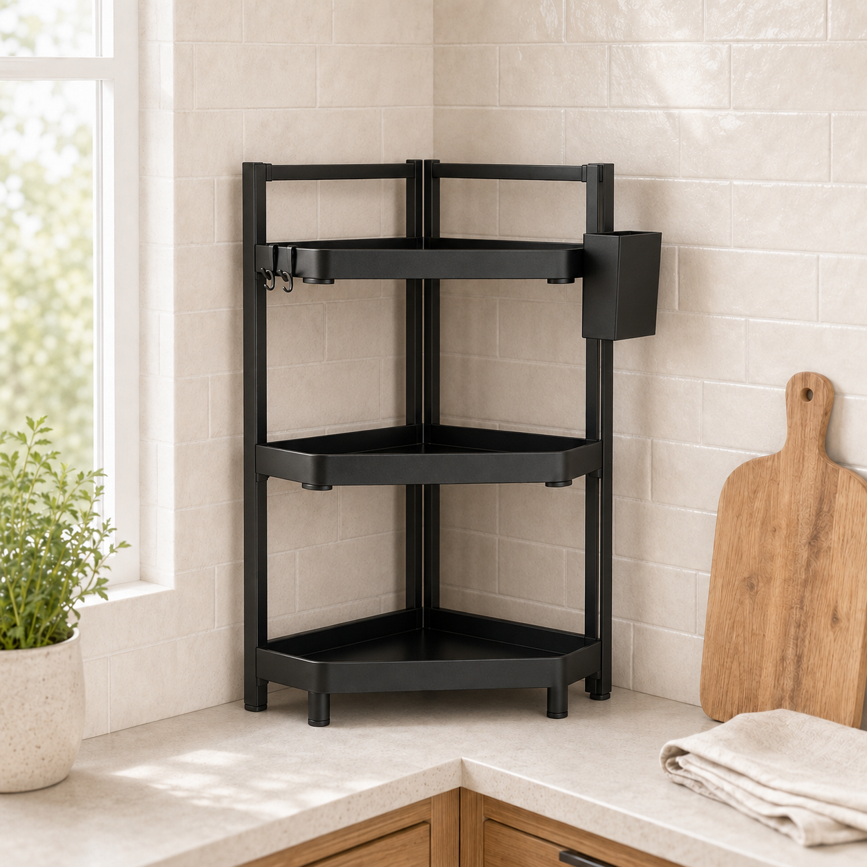 Homero Three-Layer Stainless Steel Kitchen Spice Rack