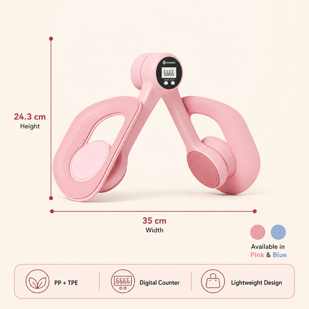 Homero Pelvic Floor Muscle Trainer Inner Thigh Toner with Digital Display