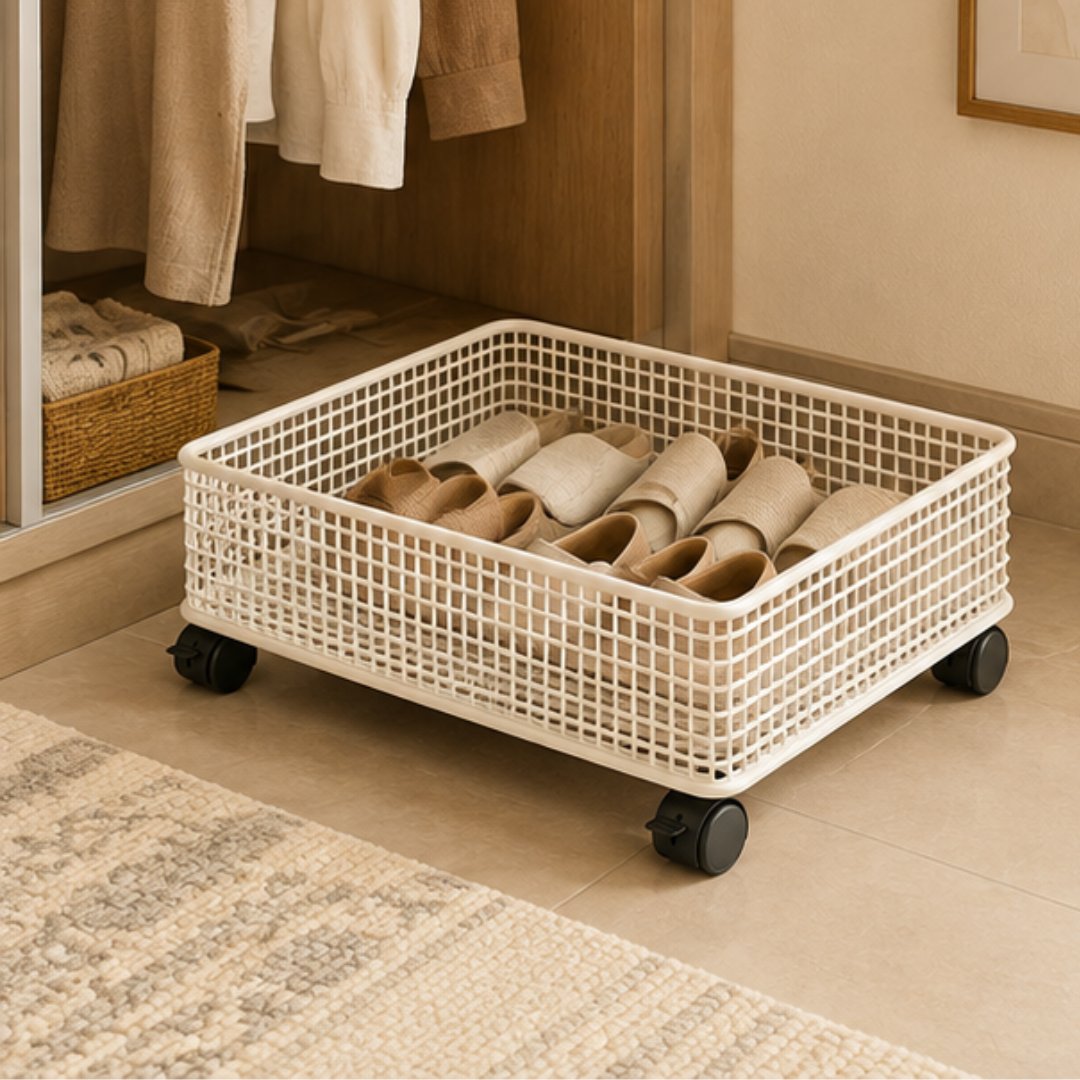 Multi-Purpose Heavy Duty Iron Rolling Storage Cart with Wheels