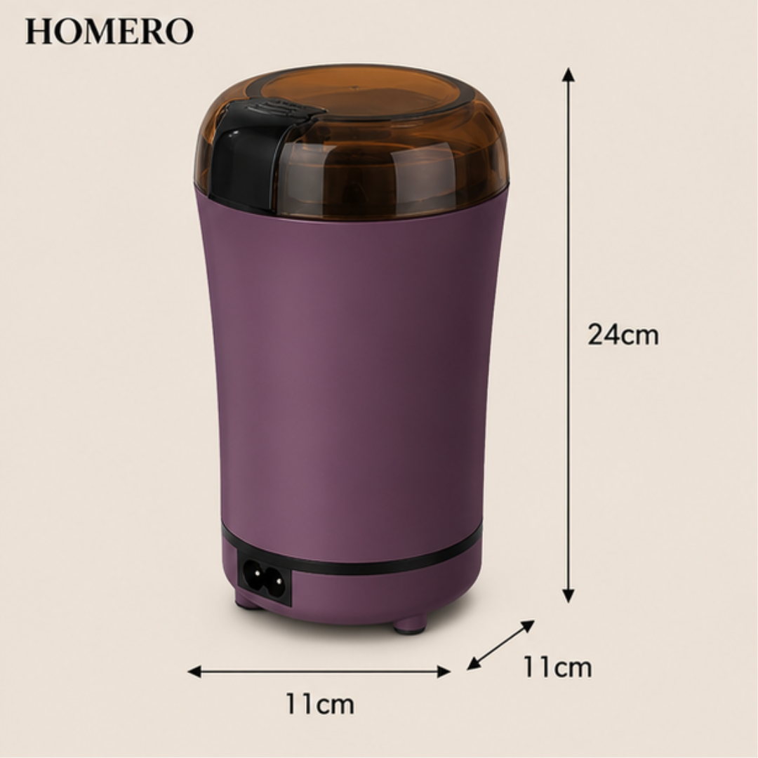 One Touch Electric Spice Stainless Steel Coffee Bean & Spice Grinder